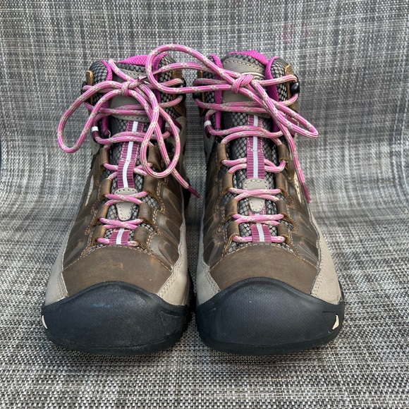 Keen Women's Targhee 3 Leather Waterproof Mid Height Hiking Boots Size 9 - Picture 2 of 7